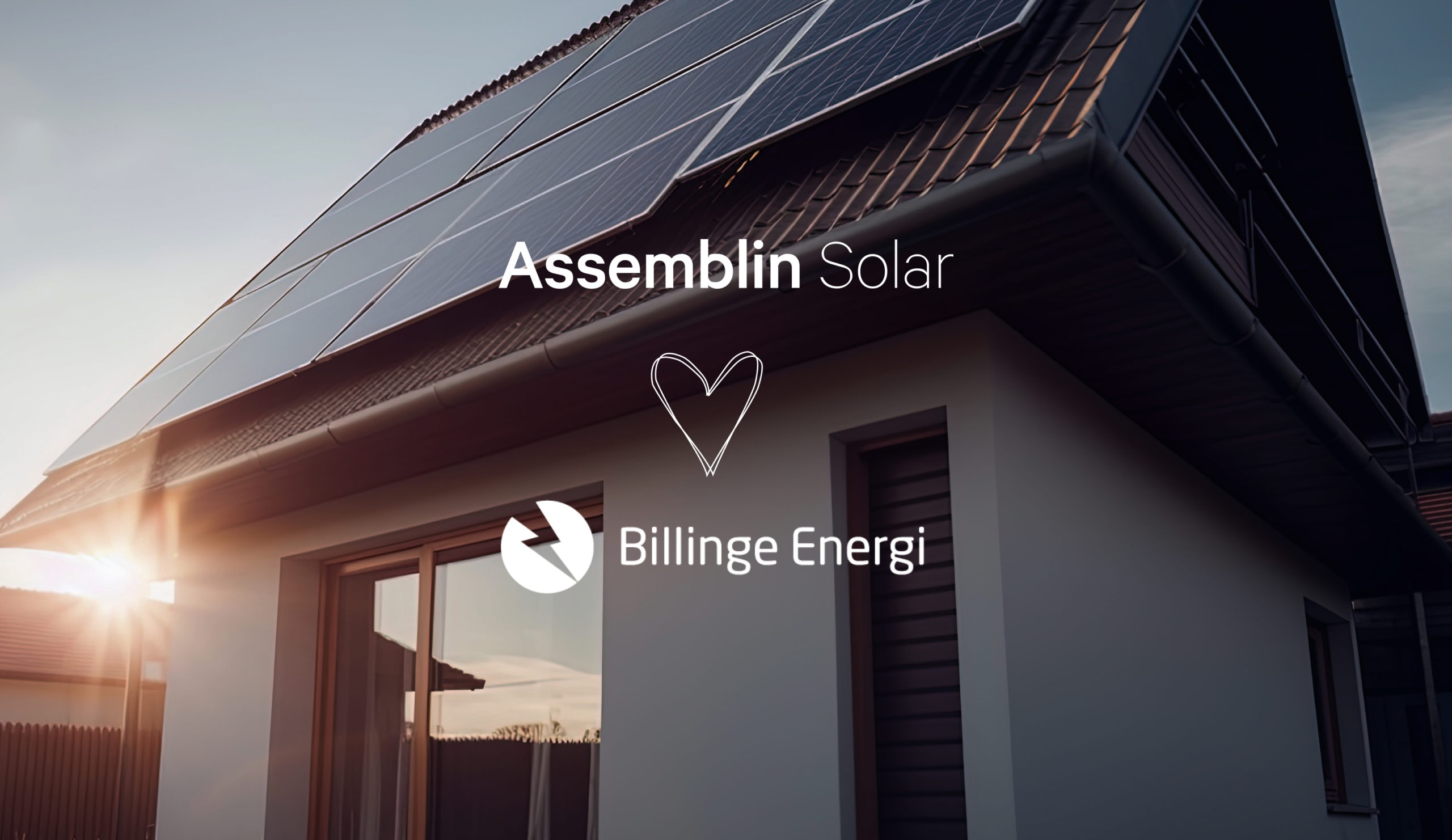 Samarbete mellan Billinge energi och Assemblin solar för solcellspaket och batterilager